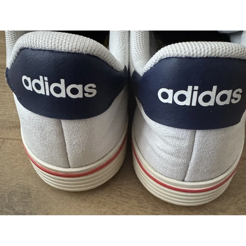 Adidas Daily 4.0 Sneakers Womens Size 6 White Blue Casual Lace Up Shoes